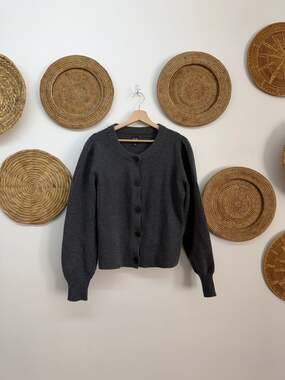 GAP Gray Button Up Sweater XL